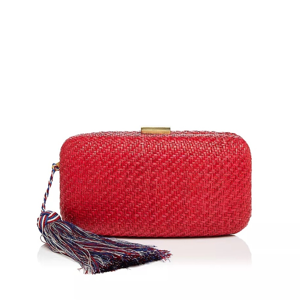 KAYU Charlotte Straw Clutch